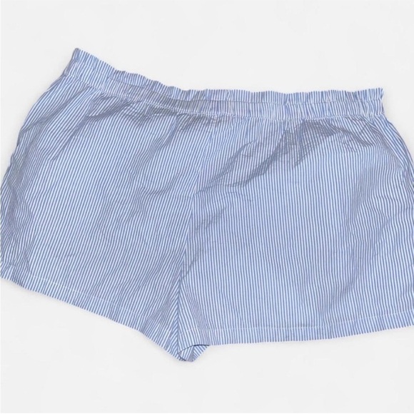LOFT Light Blue and White Striped Shorts - Picture 2 of 3